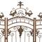 Brown Metal Eclectic Room Divider Screen, 80 " x 80 " x 1 "